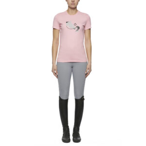 Girls Love Horses Cotton T-Shirt(Women)
